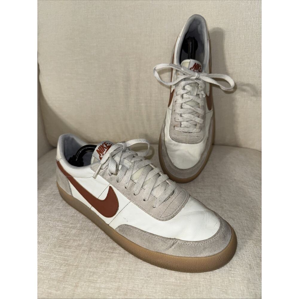 Nike Men's Killshot 2 Leather Sail Desert Orange Gum White Size 10.5